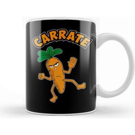 Baskı Dükkanı Cute & Funny Carrate Karate Training Carrot Pun Kupa Bardak