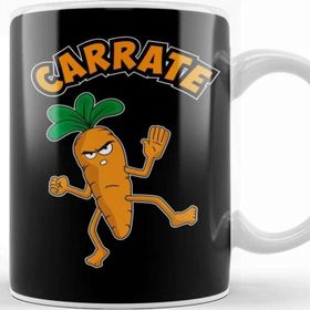 Baskı Dükkanı Cute & Funny Carrate Karate Training Carrot Pun Kupa Bardak