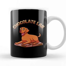 Baskı Dükkanı Cute & Funny Chocolate Lab Pun Brown Labrador Dog Kupa Bardak