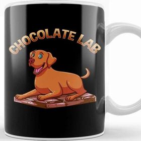 Baskı Dükkanı Cute & Funny Chocolate Lab Pun Brown Labrador Dog Kupa Bardak