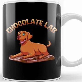Baskı Dükkanı Cute & Funny Chocolate Lab Pun Brown Labrador Dog Kupa Bardak