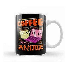 Baskı Dükkanı Cute & Funny Coffee And Anime Kawaii Coffee Cup Kupa Bardak