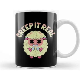 Baskı Dükkanı Cute & Funny Creep It Real Creepy Sheep Pun Kupa Bardak