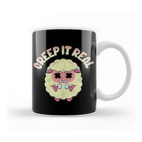 Baskı Dükkanı Cute & Funny Creep It Real Creepy Sheep Pun Kupa Bardak