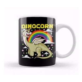 Baskı Dükkanı Cute & Funny Dinocorn Dinosaur Unicorn Kupa Bardak