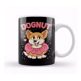 Baskı Dükkanı Cute & Funny Dognut Dog Donut Pun Adorable Puppy Kupa Bardak