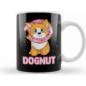 Baskı Dükkanı Cute & Funny Dognut Dog Donut Pun Adorable Puppy Kupa Bardak