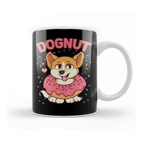 Baskı Dükkanı Cute & Funny Dognut Dog Donut Pun Adorable Puppy Kupa Bardak