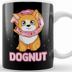 Baskı Dükkanı Cute & Funny Dognut Dog Donut Pun Adorable Puppy Kupa Bardak