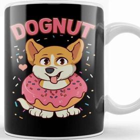 Baskı Dükkanı Cute & Funny Dognut Dog Donut Pun Adorable Puppy Kupa Bardak