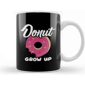 Baskı Dükkanı Cute & Funny Donut Grow Up Pun Do Not Grow Up Joke Kupa Bardak