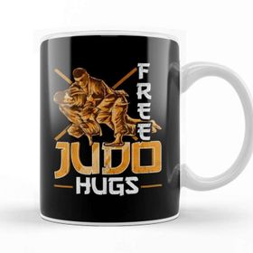 Baskı Dükkanı Cute & Funny Free Judo Hugs Mma Mixed Martial Arts Kupa Bardak