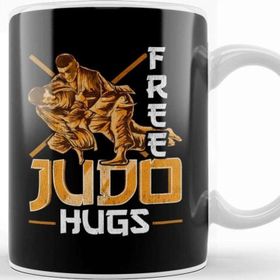 Baskı Dükkanı Cute & Funny Free Judo Hugs Mma Mixed Martial Arts Kupa Bardak