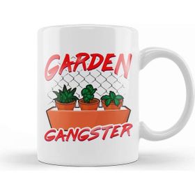 Baskı Dükkanı Cute & Funny Garden Gangster Planting Pun Kupa Bardak