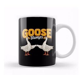 Baskı Dükkanı Cute & Funny Goose Bumps Goosebumps Animal Pun Kupa Bardak