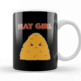Baskı Dükkanı Cute & Funny Hay Girl Bale Of Hay Pun Pickup Line Kupa Bardak