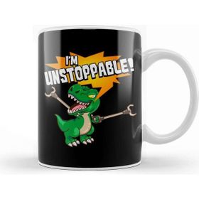 Baskı Dükkanı Cute & Funny I Am Unstoppable T Rex Dinosaur Pun Kupa Bardak