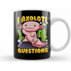Baskı Dükkanı Cute & Funny I Axolotl Questions Pun Walking Fish Kupa Bardak