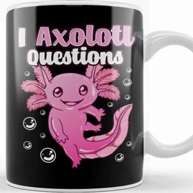 Baskı Dükkanı Cute & Funny I Axolotl Questions Pun Walking Fish Kupa Bardak