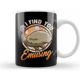 Baskı Dükkanı Cute & Funny I Find You Emusing Amusing Emu Pun Kupa Bardak