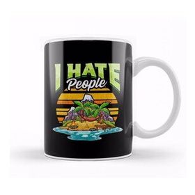Baskı Dükkanı Cute & Funny I Hate People Beach Vacation Pun Kupa Bardak