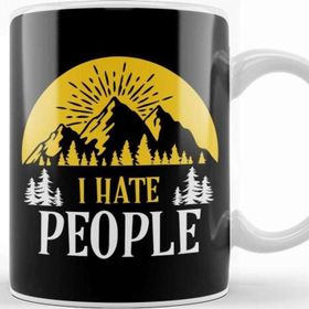Baskı Dükkanı Cute & Funny I Hate People Camping Nature Camp Pun Kupa Bardak