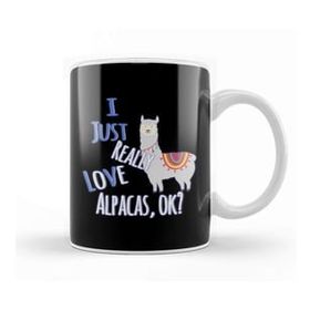 Baskı Dükkanı Cute & Funny I Just Really Love Alpacas Ok Kupa Bardak