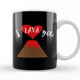 Baskı Dükkanı Cute Funny I Lava You Volcano Valentine S Day Kupa