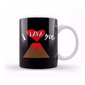 Baskı Dükkanı Cute & Funny I Lava You Volcano Valentine's Day Kupa Bardak