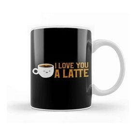 Baskı Dükkanı Cute & Funny I Love You A Latte Coffee Pun Kupa Bardak