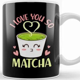 Baskı Dükkanı Cute & Funny I Love You So Matcha Adorable Pun Kupa Bardak