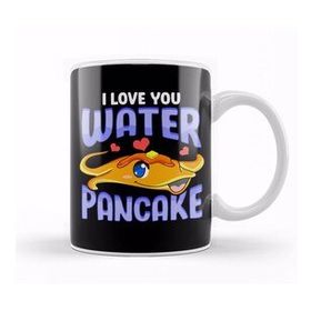 Baskı Dükkanı Cute Funny I Love You Water Pancake Stingray Pun Kupa