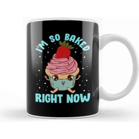 Baskı Dükkanı Cute Funny I M So Baked Right Now Cupcake Pun Kupa