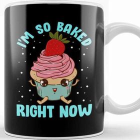 Baskı Dükkanı Cute Funny I M So Baked Right Now Cupcake Pun Kupa