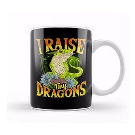 Baskı Dükkanı Cute Funny I Raise Tiny Dinosaurs Reptile Pun Kupa