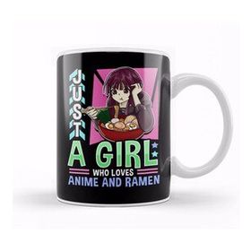 Baskı Dükkanı Cute & Funny Just A Girl Who Loves Anime And Ramen Foodie Kupa