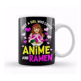 Baskı Dükkanı Cute & Funny Just A Girl Who Loves Anime And Ramen Foodie Kupa