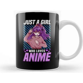 Baskı Dükkanı Cute Funny Just A Girl Who Loves Anime Kupa