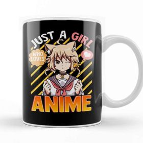 Baskı Dükkanı Cute Funny Just A Girl Who Loves Anime Kupa