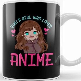 Baskı Dükkanı Cute Funny Just A Girl Who Loves Anime Manga Kupa