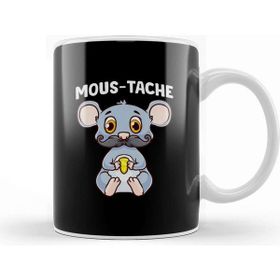 Baskı Dükkanı Cute Funny Mous Tache Mouse Pun Mustachioed Kupa