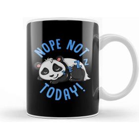 Baskı Dükkanı Cute Funny Nope Not Today Lazy Napping Panda Kupa