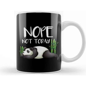 Baskı Dükkanı Cute Funny Nope Not Today Lazy Panda Sleepy Sleepyadorable Kupa