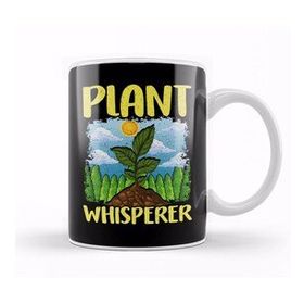 Baskı Dükkanı Cute & Funny Plant Whisperer Gardening Pun Beyaz 330 ml Porselen Kupa Bardak