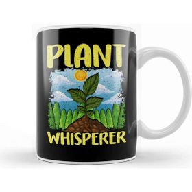 Baskı Dükkanı Cute & Funny Plant Whisperer Gardening Pun Beyaz 330 ml Porselen Kupa Bardak