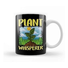 Baskı Dükkanı Cute & Funny Plant Whisperer Gardening Pun Beyaz 330 ml Porselen Kupa Bardak
