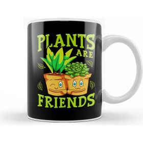 Baskı Dükkanı Cute & Funny Plants Are Friends Gardening Pun Kupa