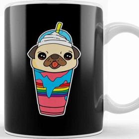 Baskı Dükkanı Cute Funny Pug Puppy Dog In Smoothie Drink Kupa
