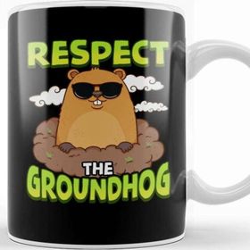 Baskı Dükkanı Cute Funny Respect The Groundhog Kupa