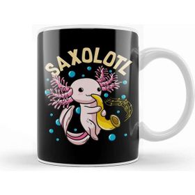 Baskı Dükkanı Cute Funny Saxolotl Adorable Axolotl Playing Sax Kupa